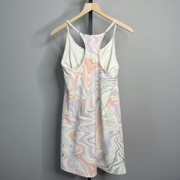 Old Navy PowerSoft Performance Racer-Back Mini Swing In Dress In Swirlpop Large - Picture 3 of 4